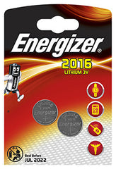 ENERGIZER CR2016BS1 3V LITHIUM COIN BATTERY (2 PACK) (MOQ 12)
