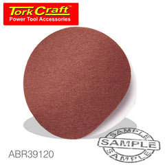 SANDING DISC PSA 125MM 120 GRIT NO HOLE 10/PK