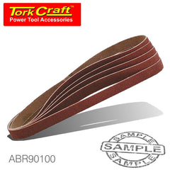 POWERFILE SANDING BELT 6 X 451MM 100 GRIT 2/PK