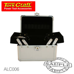 ALUMINIUM COSMETIC CASE 18 X 18. X 12 SILVER SMOOTH SURFACE