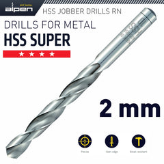 HSS SUPER DRILL BIT 2MM 3/PACK