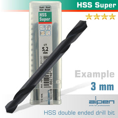 HSS SUPER DRILL BIT DOUBLE ENDED 3.0MM BULK