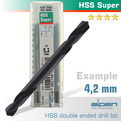 HSS SUPER DRILL BIT DOUBLE ENDED 4.2MM BULK