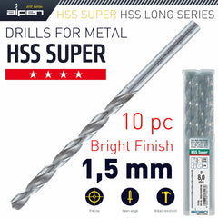 HSS DRILL BIT LONG 1.5 X 70MM BULK