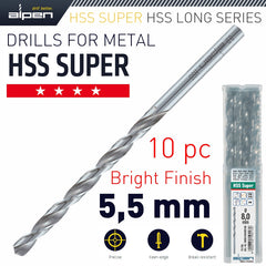 HSS DRILL BIT LONG 5.5 X 139MM BULK