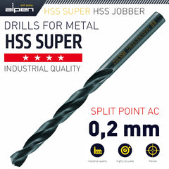 HSS SUPER DRILL BIT 0.2MM BULK