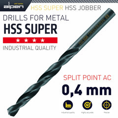 HSS SUPER DRILL BIT 0.4MM BULK