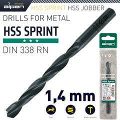 HSS SPRINT DRILL BIT 1.4MM 1/PACK