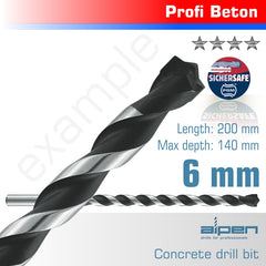 CONCRETE PROFI DRILL BIT 6.0 X 200MM