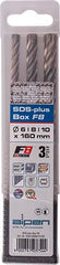 SDS PLUS F8 EXTREME 3PIECE SET 6 8 & 10mm