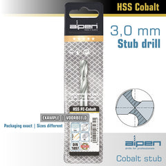 COBALT DRILL BIT SHORT POUCH 3.0MM