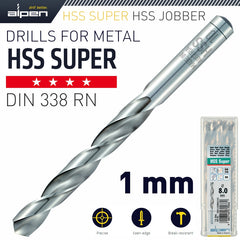 HSS SUPER DRILL BIT 1MM BULK