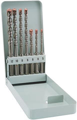 SDS DRILL BITS 7 PIECE SET IN METAL CASE