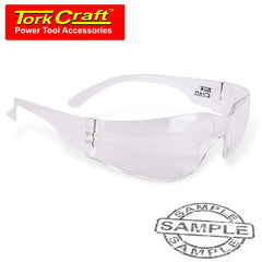 SAFETY EYEWEAR GLASSES CLEAR ERGONOMIC DESIGN IN POLY BAG