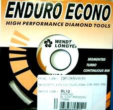 DIAMOND BLADE CONTINUOUS RIM ECONOMY 115MM