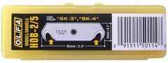 OLFA HOOK BLADES FOR SK3/SK4/UTC1  5/PK PLASTIC CASE