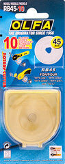 OLFA BLADES ROTARY RB45-10 10/PACK 45MM