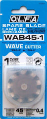 OLFA BLADES ROTARY WAVE CUTTER 45MM 1/PK