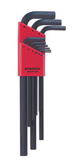 HEX END L-WRENCH 9PC SET LONG 1.5-10MM PROGUARD FINISH