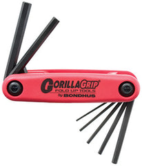 HEX END FOLD UP WRENCH 7PC 1.5-6MM GORILLAGRIP