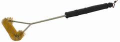 BRAAI BBQ THREE SIDE BRASS WIRE BRUSH 530MM HANDLE 21' TCW