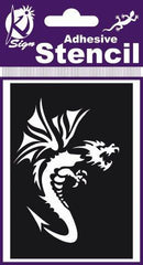 ADHESIVE STENCIL DRAGON 100 X 70MM