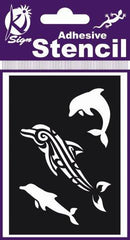 ADHESIVE STENCIL DOLPHIN 100 X 70MM