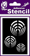 ADHESIVE STENCIL PSYCHE (4)  100 X 70MM