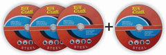 3+1 FREE CUTTING DISC STEEL SS 230X2.0X22.22MM + B5231 SAFETY GLASSES