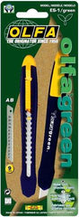 OLFA CUTTER - RECYCLED GREEN 9mm  SNAP OFF KNIFE CUTTER