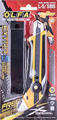 OLFA CUTTER HEAVY DUTY CUTTER WITH X5 SPARE BLADES