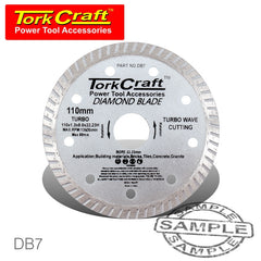 DIAMOND BLADE TURBO 1.2MM X 110MM X 8MM x 22.2 SLIM LINE CUT PROFESSIO