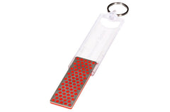 DMT MINI SHARP FINE FOLDING KEY RING DIAMOND STONE RED