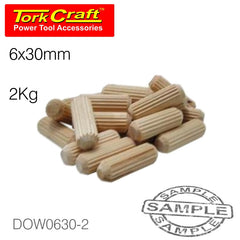 DOWELS 6 X 30MM 2KG BAG