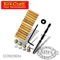 DOWEL KIT 6MM - 34 PIECE