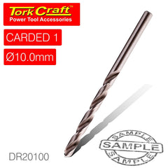 DRILL BIT HSS INDUSTRIAL 10.0MM 135DEG 1/CARD