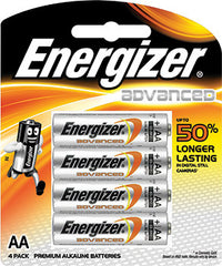 ENERGIZER ADVANCED:  AA - 4 PACK X91RP4