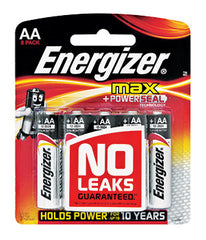 ENERGIZER MAX: AA - 8 PACK (MOQ 12) E91BP8-MAX