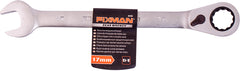FIXMAN REVERSIBLE COMBINATION RATCHETING WRENCH 17MM