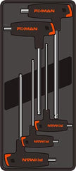 FIXMAN 5-PC L-HANDLE HEX KEYS W-BALL HEAD 3-4-5-6-8MM