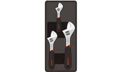FIXMAN TRAY 3 PIECE ADJUSTABLE WRENCH 6'8'10'