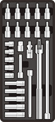FIXMAN 26-PC 3/8' DR.SOCKETS & ACCESSORIES