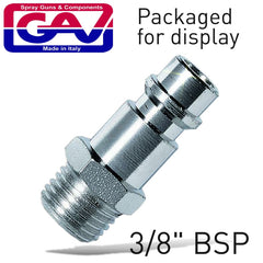 COUPLER INSERT 3/8'M 2 PACKAGED