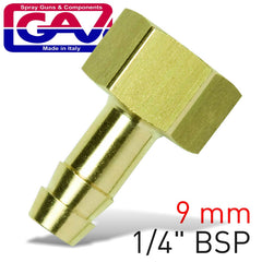 HOSE TAIL BRASS 1-4 FX9MM