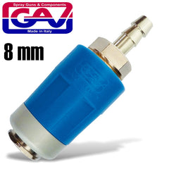 SAFETY QUICK COUPLER 8MM TWO STAGE RELEASE