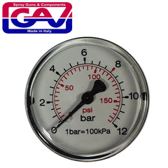 PRESSURE GAUGE 50MM 1/8 REAR PACKAGED