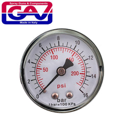 PRESSURE GAUGE 1/4'REAR 50MM D5014R16 PACKAGED