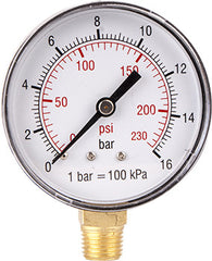 PRESSURE GAUGE 0-16BAR 1/4LOWER63MM