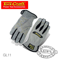 MECHANICS GLOVE MEDIUM SYNTHETIC LEATHER PALM SPANDEX BACK