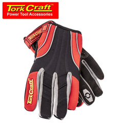 MECHANIC GLOVE X-SMALL SYNT.LEATHER REINFORCED PALM SPANDEX RED